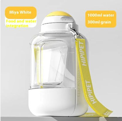 botella portátil 1000ml+300g agua y comida