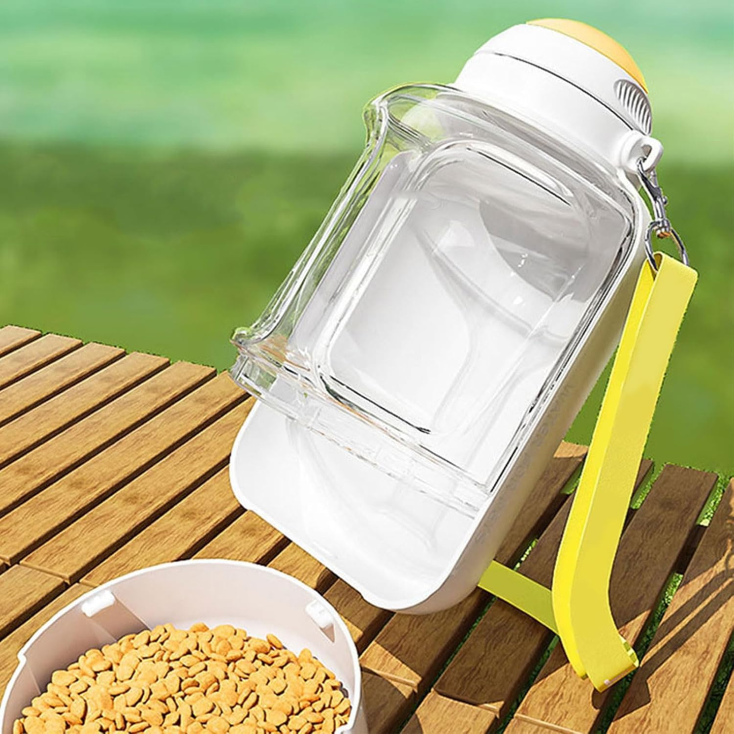 botella portátil para perros 2 en 1 agua y comida
