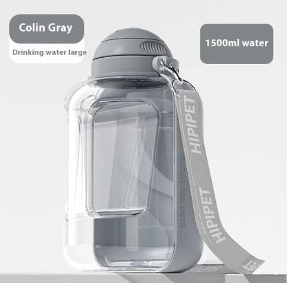 botella portátil 1500ml agua